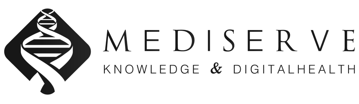 Logo Mediserve nero su trasparente